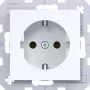 Hager WAS1100WG stopcontact Axess/Cuby lichtwit glanzend