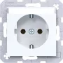 Hager WAS1101WG stopcontact Ax/Cx lichtwit glanzend