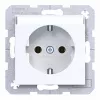 Hager WAS1101WG stopcontact Ax/Cx lichtwit glanzend