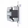 Hager WAS1101WG stopcontact Ax/Cx lichtwit glanzend