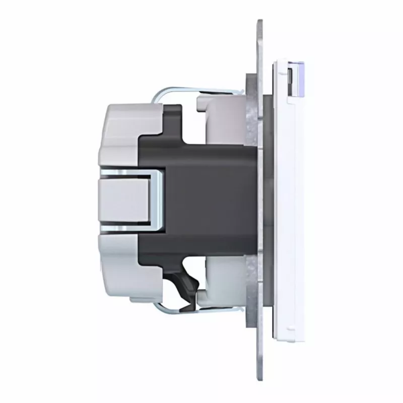 Hager WAS1101WG stopcontact Ax/Cx lichtwit glanzend