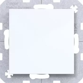 Hager blindafdekking met middenstuk WAF1001WG (polarwit, glanzend)