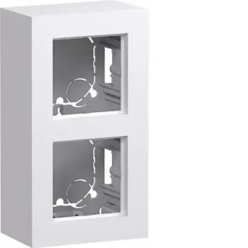 Hager WAD8210WG opbouwbehuizing 2-voudig hoge uitvoering A.8 lichtwit