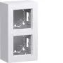 Hager WAD8210WG opbouwbehuizing 2-voudig hoge uitvoering A.8 lichtwit