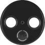 Hager WLF1068BG centraalplaat voor antenneaansluitdoos 2- en 3-gats R.Classic zwart