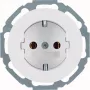 Hager WLS1100WG SCHUKO wandcontactdoos R.Classic polarwit glanzend