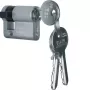 Hager WDA7172 profiel-halve cilinder accessoire, 30/10 mm, vernikkeld messing, 2 sleutels