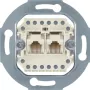 Hager WDF41083 UAE-stopcontact 8/8-polig module-inzet wit