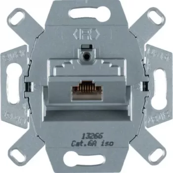 Hager WDF41076 UAE-stopcontact 8-polig afgeschermde module-inzet inbouw