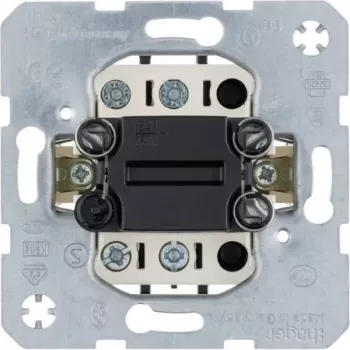 Hager WDE303212 2-polige wipschakelaar-module, inbouw, 16 AX, 250 V AC