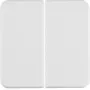 Hager WWW2000PW 2-voudige wiptoets, polarwit glanzend, IP44, inbouw