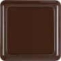 Hager WWG1111BR SCHUKO-stopcontact met klepdeksel en frame WG UP IP44 bruin