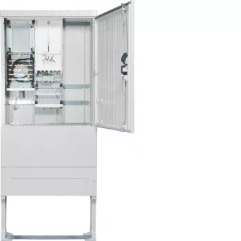 Hager ZAS207BD15A meteraansluitzuil 207 Base 1 meter 3 zekeringen 5-polig + APZ