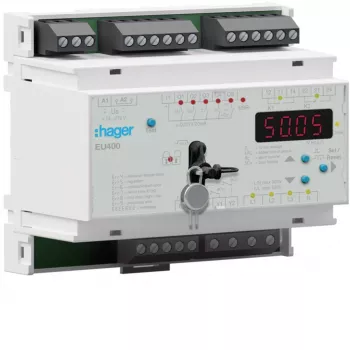 Hager EU400 netbeveiligingsrelais NA-beveiliging VDE AR-N 4105 24 V AC/DC