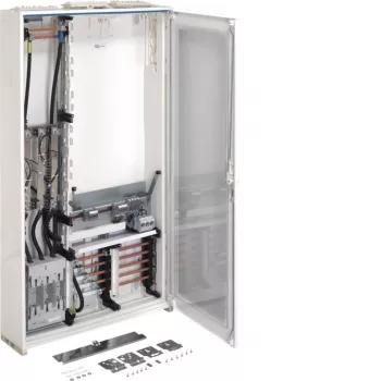 Hager FP93W1N stroomtransformator-meterkast, 3 velden, 1 meterpunt, IP44, RAL 9010