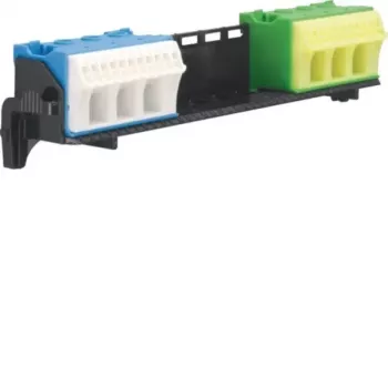 HAGER klemdrager met 2x14 PE/N-klemmen QuickConnect FZ381