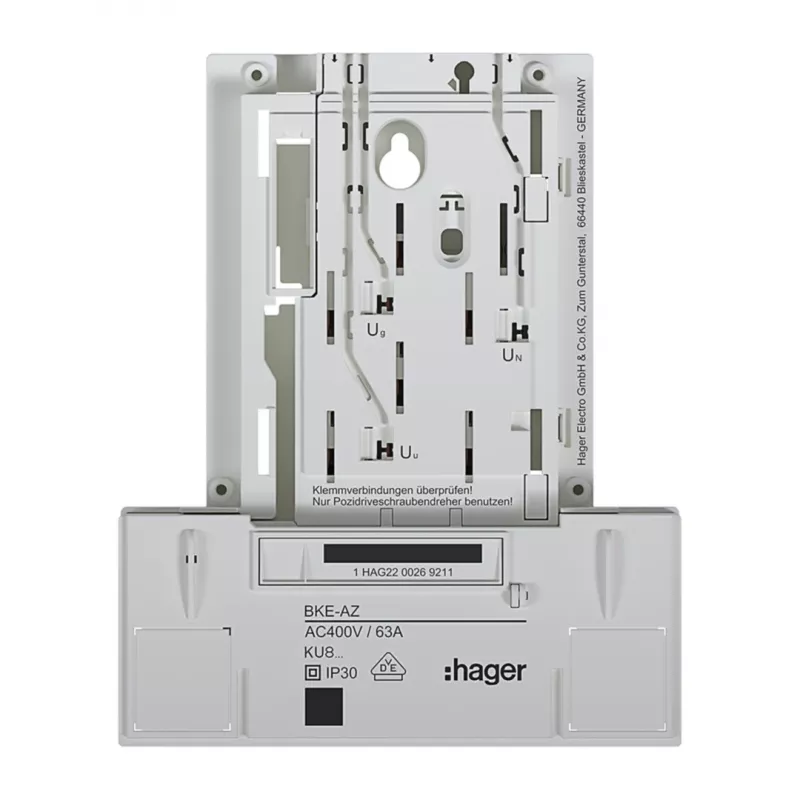 HAGER KU83LHE BKE-A 3-fasen basisversie meterkastadapter