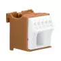 Hager KN06P 6-polige rijgklem 63A 230V bruin