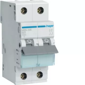 Hager MBN225 installatieautomaat 2-polig B-25A 6kA