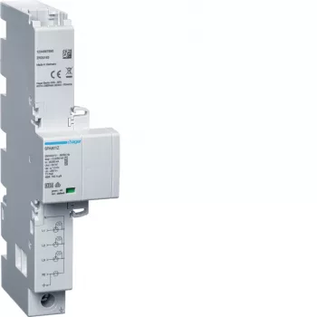 Hager SPA801Z gecombineerde bliksem- en overspanningsafleider type 1+2+3 4P Iimp 12,5kA TT/TNS