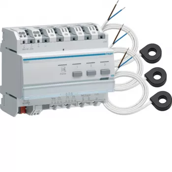 Hager TE332 KNX 3-fasen-energiemeter met 3 stroomtransformatoren
