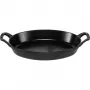 Staub Ovale Gietijzeren Pan 28 cm Zwart