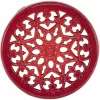 Staub Onderzetter rond 23 cm Kersrood