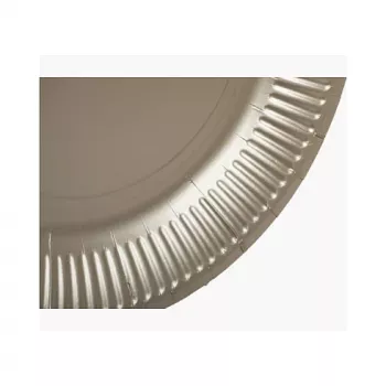 PROnappe 10 papieren borden, rond, Ø 23 cm, goud