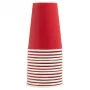 PROnappe 15 Kartonnen bekers 200 ml, rood (89115I)