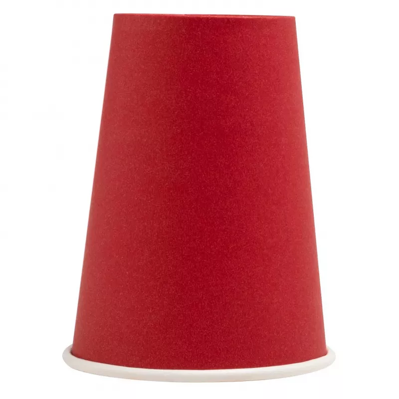 PROnappe 15 Kartonnen bekers 200 ml, rood (89115I)