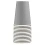 PROnappe 15 Kartonnen bekers 200 ml, grijs (89118I)