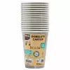 PROnappe 15 Kartonnen bekers 200 ml, grijs (89118I)
