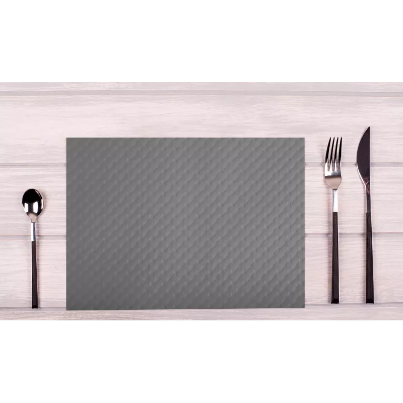 PROnappe Wegwerp placemat 400 x 300 mm, grijs, gebosseleerd licht gesatineerd papier