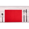 PROnappe wegwerp-tafelmat 400 x 300 mm rood geëmbosseerd licht satijnpapier 52 g/m²