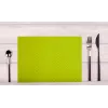 PROnappe wegwerp-tafelmat 400 x 300 mm kiwi-groen geëmbosseerd licht satijnpapier