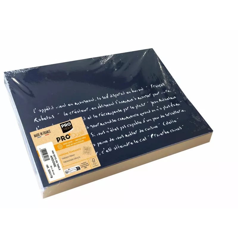 PROnappe 400 onderzetters leisteen zwart 30,0 x 40,0 cm