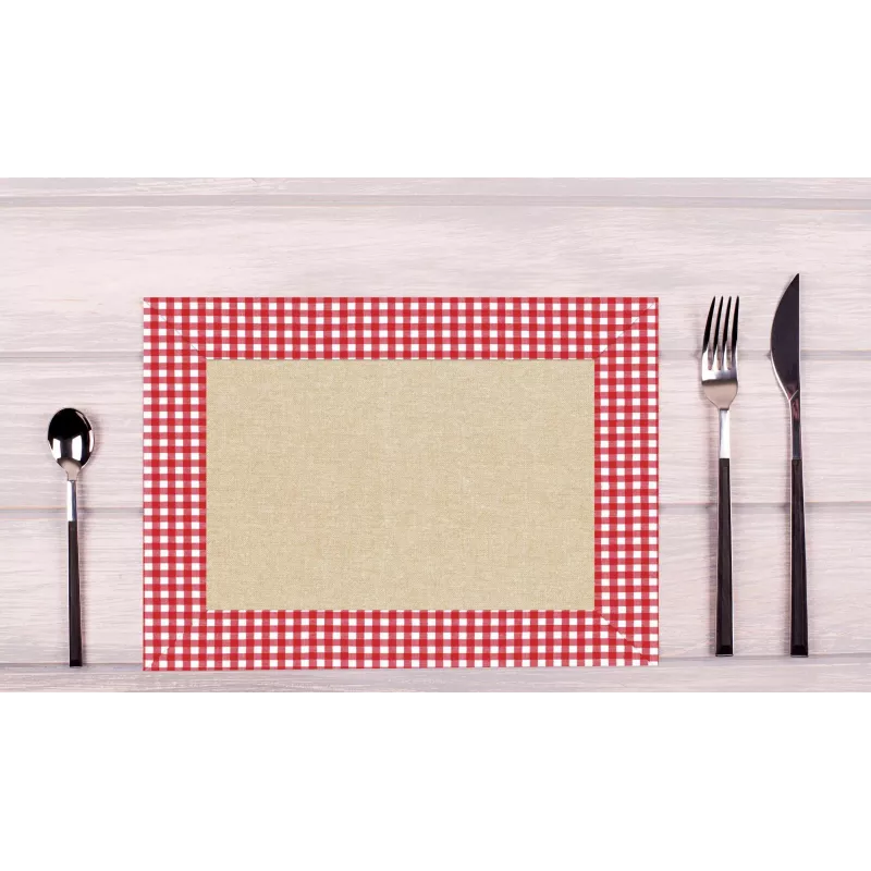PROnappe 400 placemat Leinen Vichy veelkleurig 30,0 x 40,0 cm