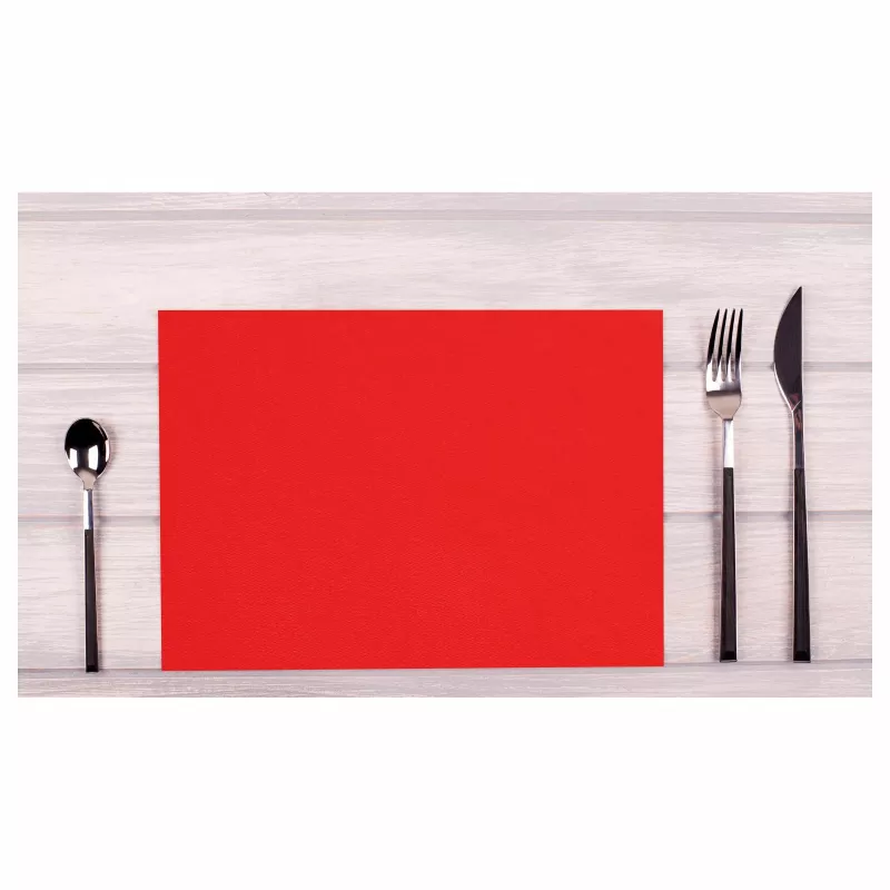 PROnappe wegwerp-tafelmat Spunbond 400 x 300 mm rood van Spunbond PP-materiaal 50 g/m²