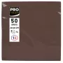 PROnappe servetten bruin 2-laags 20,0 x 20,0 cm 50 stuks