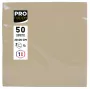 PROnappe papieren servetten beige-bruin 2-laags 20 x 20 cm 50-pack
