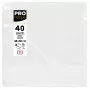 PROnappe witte papieren servetten 2-laags 19 x 19 cm 40-pack