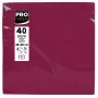 PROnappe servetten bordeaux 2-laags 19,0 x 19,0 cm 40 stuks