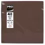PROnappe servetten bruin 2-laags 19,0 x 19,0 cm 40 stuks