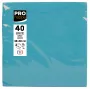 PROnappe servetten turquoise 2-laags 19,0 x 19,0 cm 40 stuks