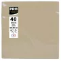 PROnappe servetten beige-bruin 2-laags 19,0 x 19,0 cm 40 stuks