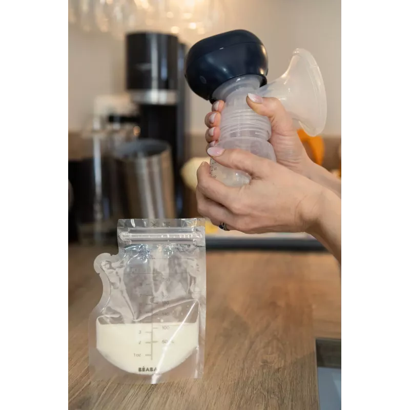 Beaba bewaarzakken voor levensmiddelen, 50 stuks, 250 ml, transparant 911738