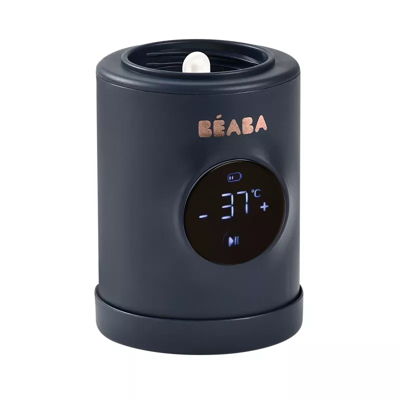 Beaba Milk Nomad Night Blue draagbare flessenwarmer & mixer 2-in-1
