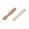 Beaba set van 2 siliconen eerste lepels-bijtringen praline/clay
