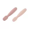 Beaba set van 2 siliconen eerste lepels & bijtringen cotton candy/sorbet