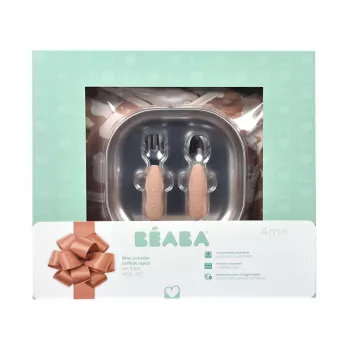 Beaba First Meals 3-in-1 geschenkset (bord, bestekset, slab) Savannah Bloom